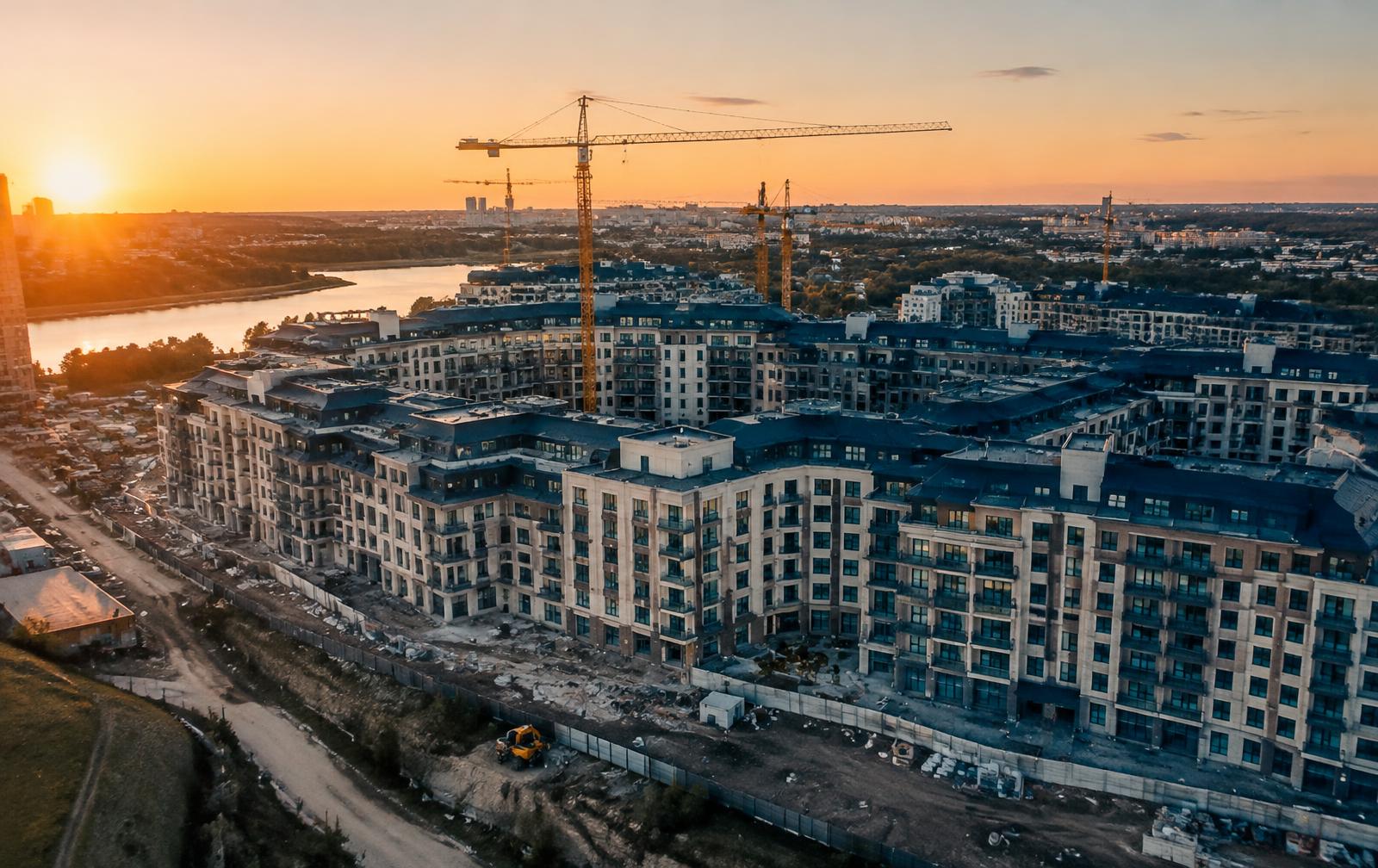 Gran desarrollo residencial en construcción